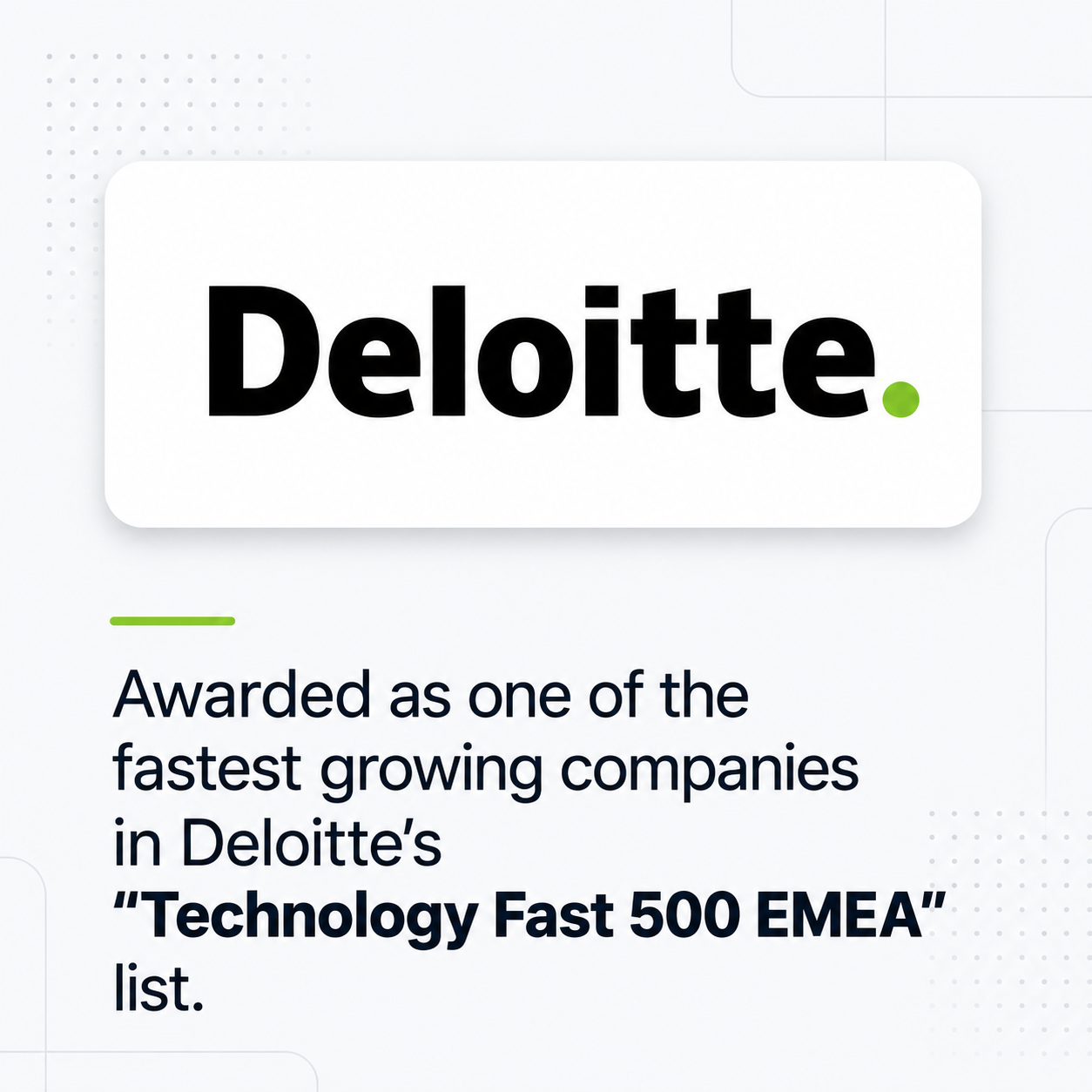 Deloitte Technology Fast 500 EMEA