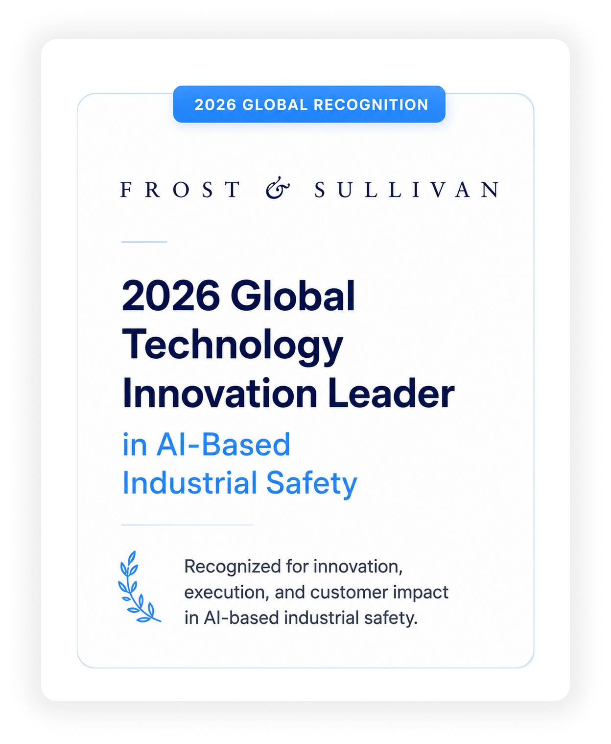 Frost & Sullivan — Trio Mobil named a 2026 Global Technology Innovation Leader in AI-Based Industrial Safety