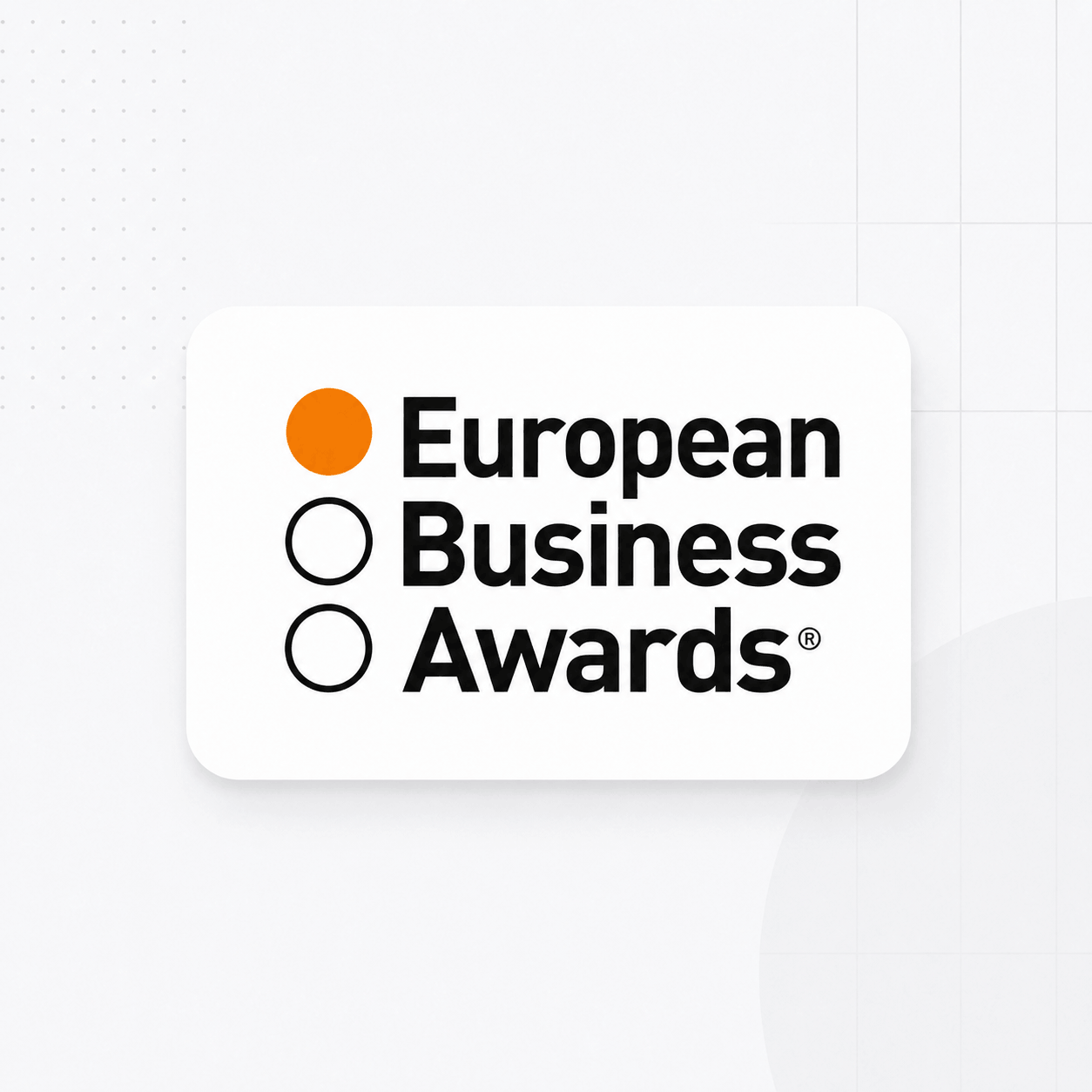 European Business Awards — One to Watch 2019
