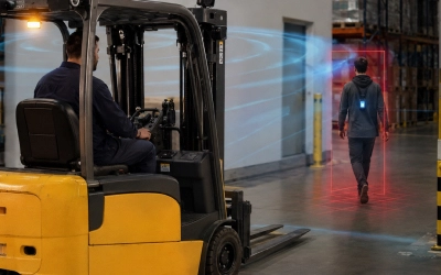 Forklift Collision Avoidance Systems Compared: UWB vs. Camera-Based Detection