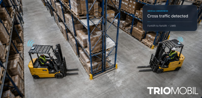 How Does UWB Forklift Blind Spot Detection Work?
