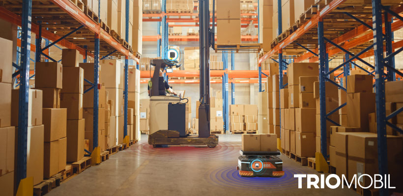 Trio Mobil's Forklift-AGV Collision Avoidance Systems
